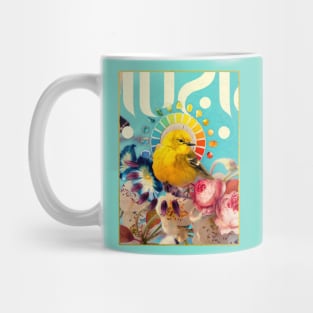 symbiosis, part III – yellow bird, rainbow jewels Mug